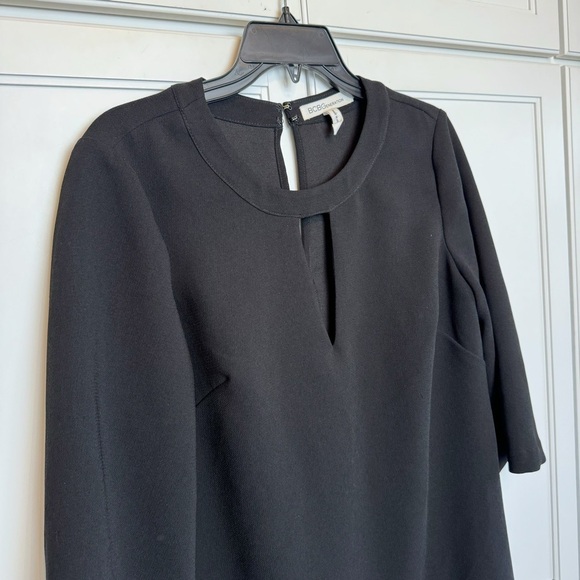 BCBGeneration LBD Little Black Dress Keyhole Mini Medium Classic Minimalist - Picture 5 of 11